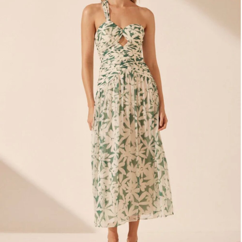 Marguerite One Shoulder Midi Dress